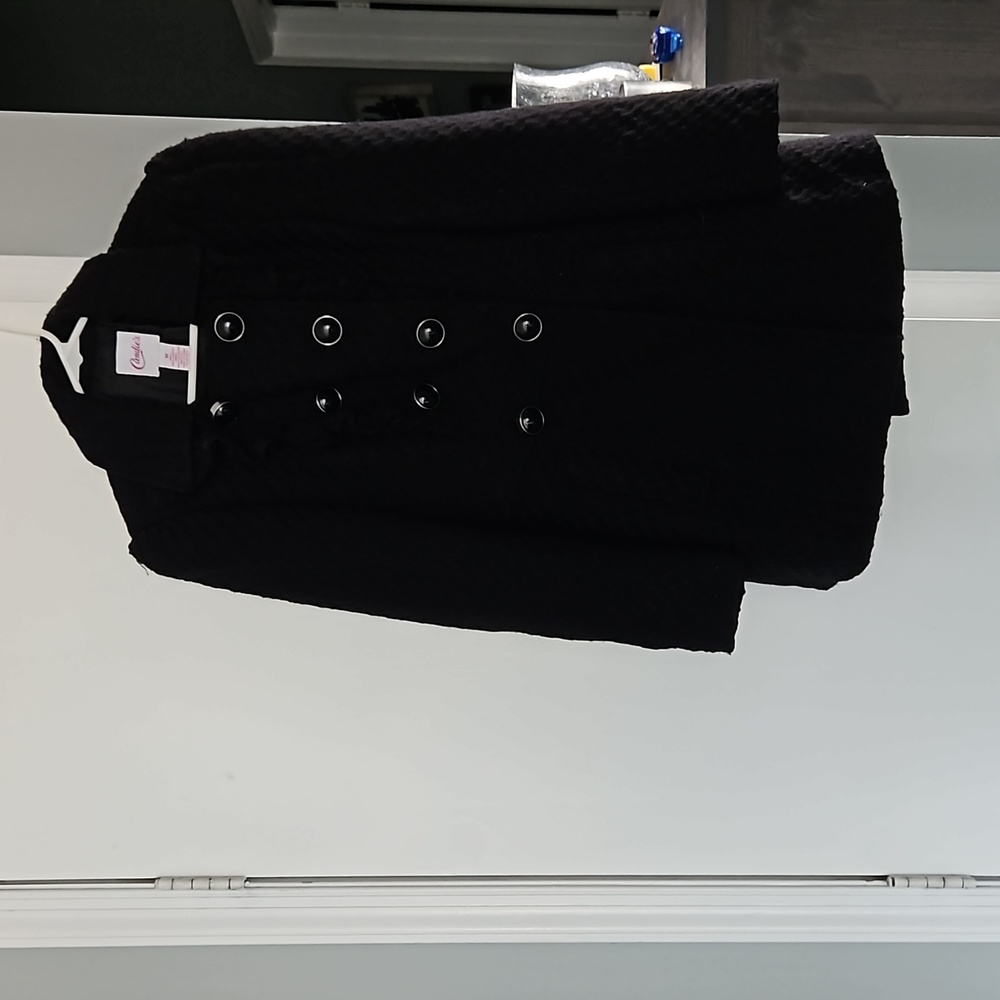 Candie's Black Double-Breasted Coat